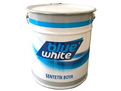 Blue White Sentetik Boya Siyah Yarı Mat 18 Kg